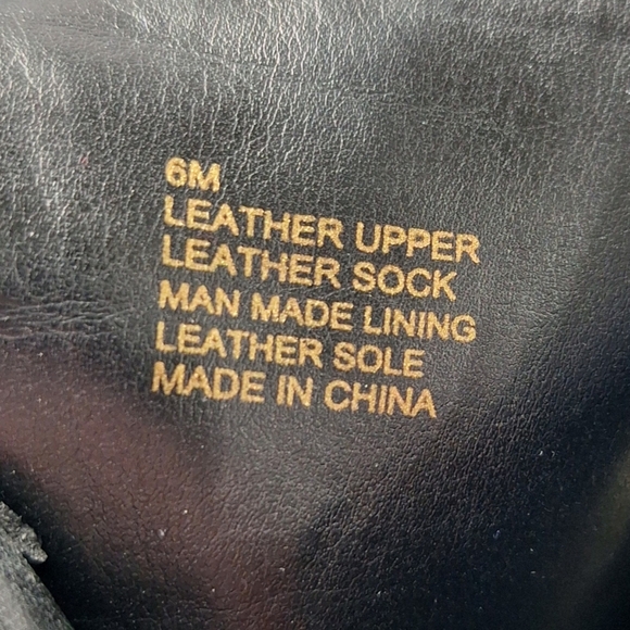 Antonio Melani Black Octavien Leather Preppy Detail On Heel Ankle Boots Size 6 - Picture 11 of 12